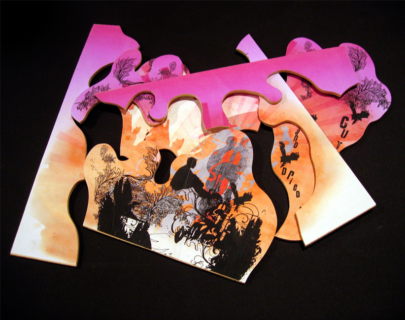 Wall poster uses heat sensitive ink